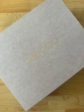Jimmy Choo Shoe Box with Gold Logo Accent